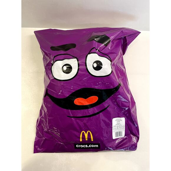 NEW MCDONALD’S X CROCS GRIMACE COZZZY SANDAL (W8/M6) - Picture 4 of 4